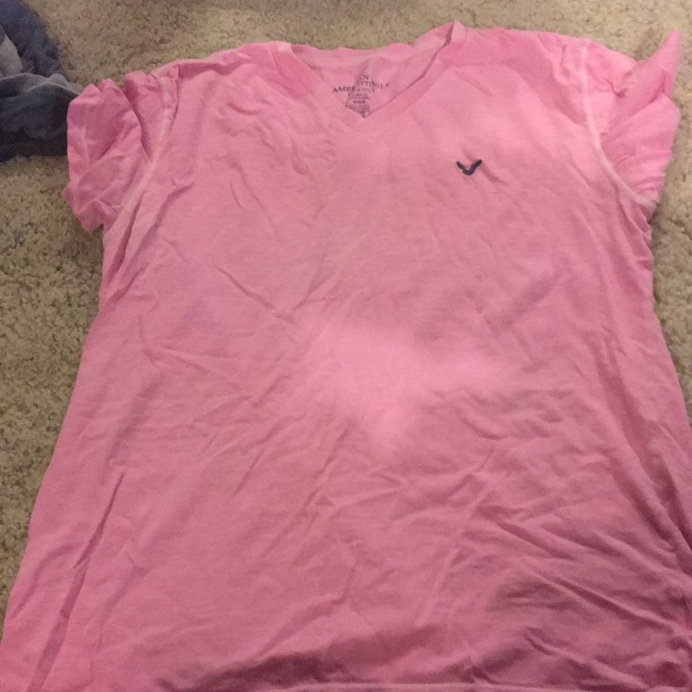Pink American eagle shirt